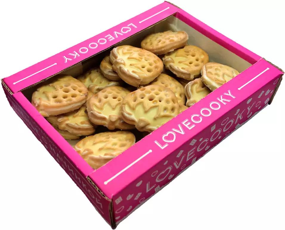 фото Печенье lovecooky с мармеладом со вкусом вишни сахарное 750 г