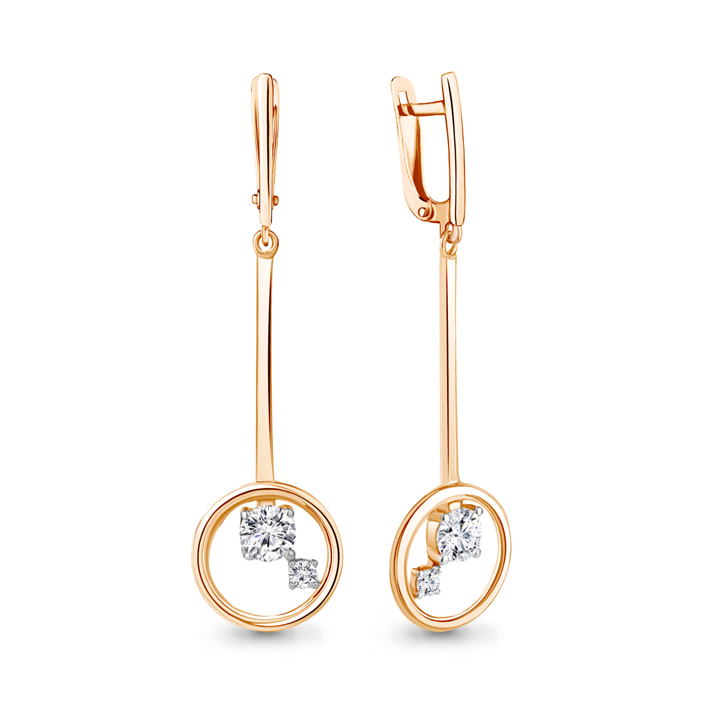 

Серьги из серебра с фианитом Aquamarine Aquamarine 49778А_925_з, 49778А_925_з