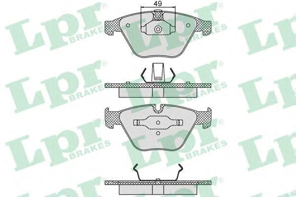 

Колодки Тормозные Bmw E60/E61/E65 Передние Lpr 05P1193