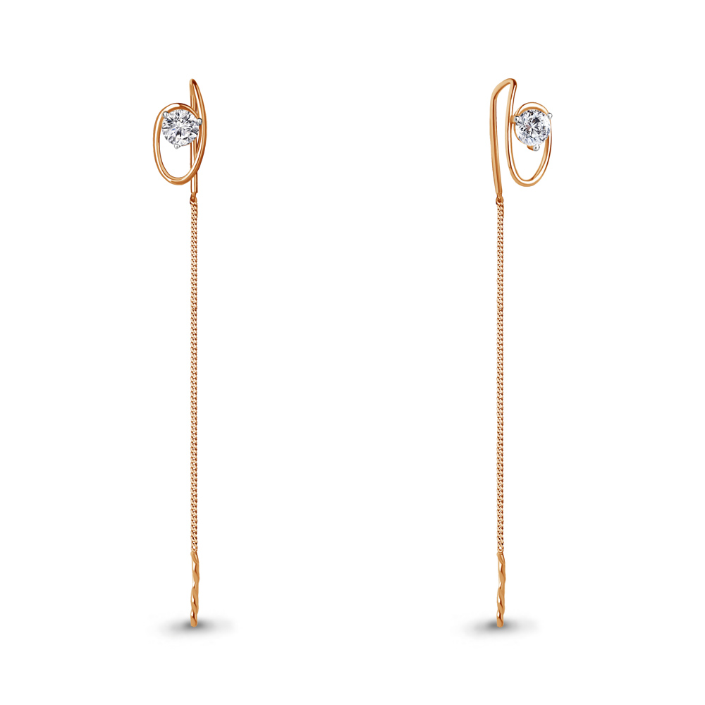 

Серьги из серебра с фианитом Aquamarine Aquamarine 49766А_925_з, 49766А_925_з