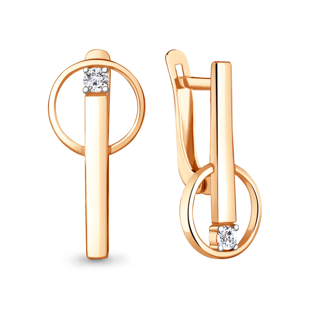 

Серьги из серебра с фианитом Aquamarine Aquamarine 49761А_925_з, 49761А_925_з