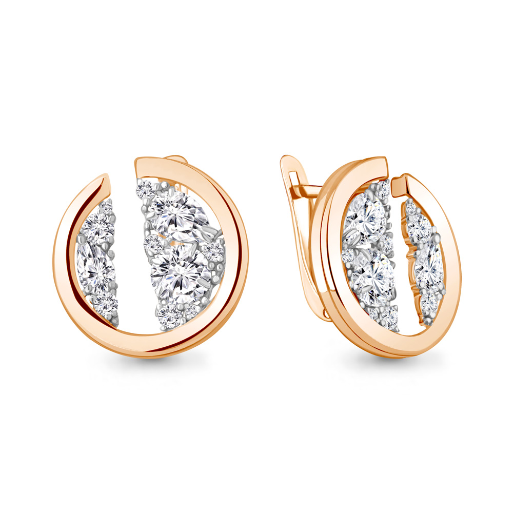 

Серьги из серебра с фианитом Aquamarine Aquamarine 49759А_925_з, 49759А_925_з