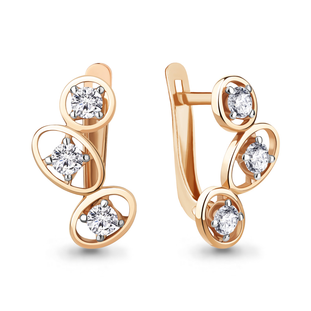 

Серьги из серебра с фианитом Aquamarine Aquamarine 49756А_925_з, 49756А_925_з