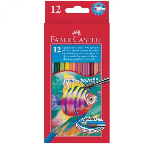 

Карандаши акварельные Faber-Castell с кисточкой 12 цветов