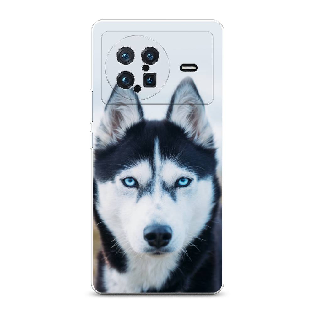 

Чехол на Vivo X Note "Хаски 2", Синий;белый, 266950-1