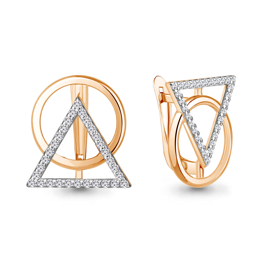 

Серьги из серебра с фианитом Aquamarine Aquamarine 49737А_925_з, 49737А_925_з