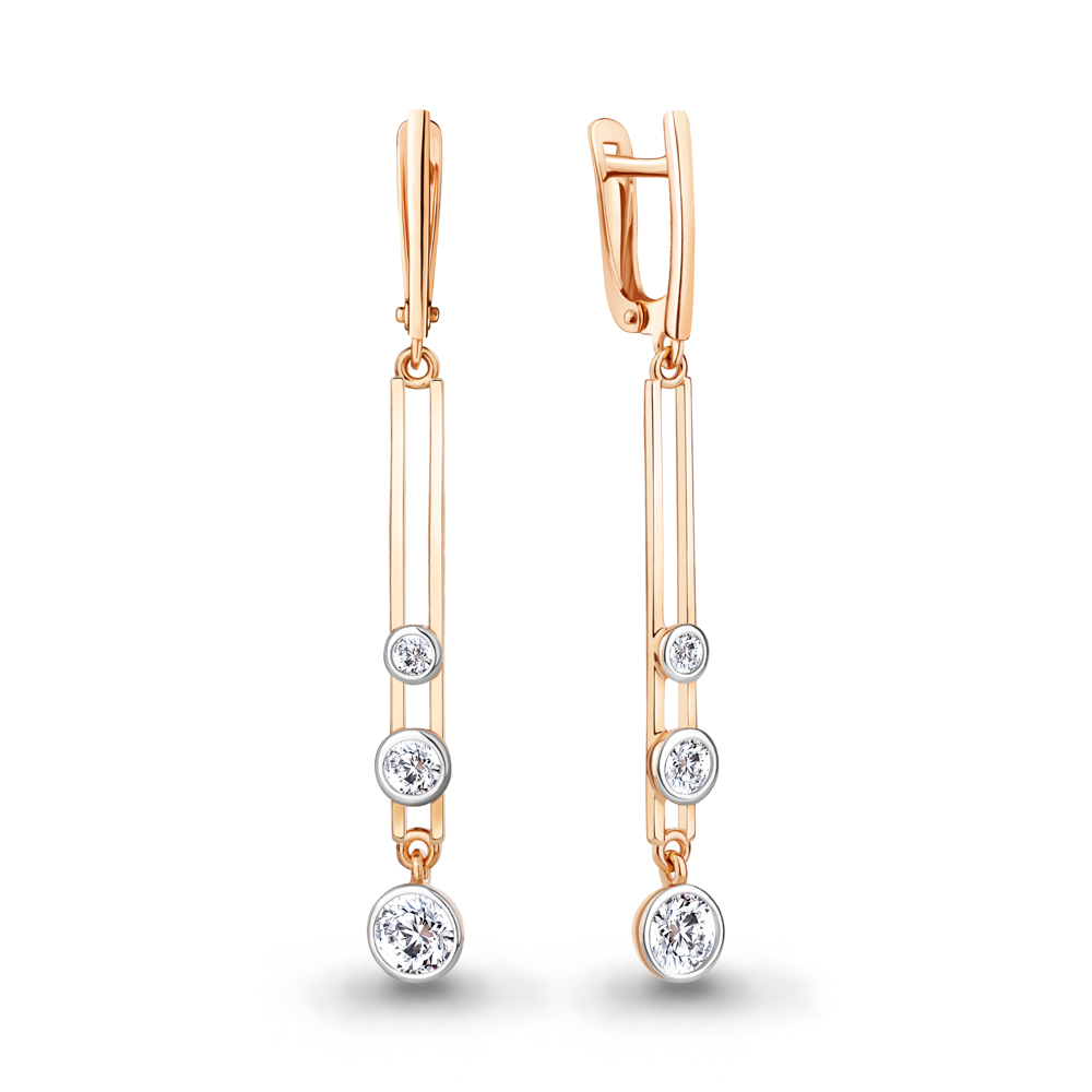 

Серьги из серебра с фианитом Aquamarine Aquamarine 49733А_925_з, 49733А_925_з