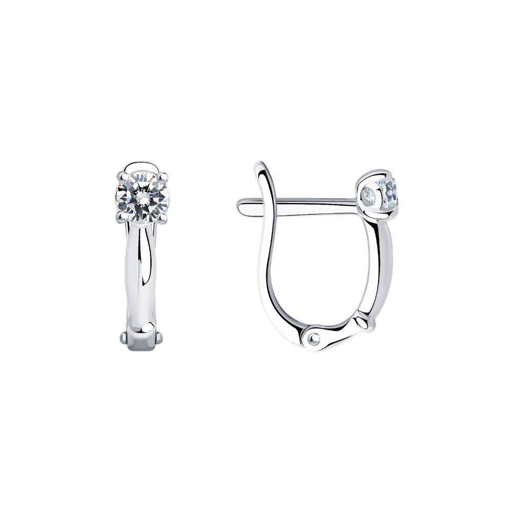 

Серьги из серебра SOKOLOV 94025677, фианит, 94025677