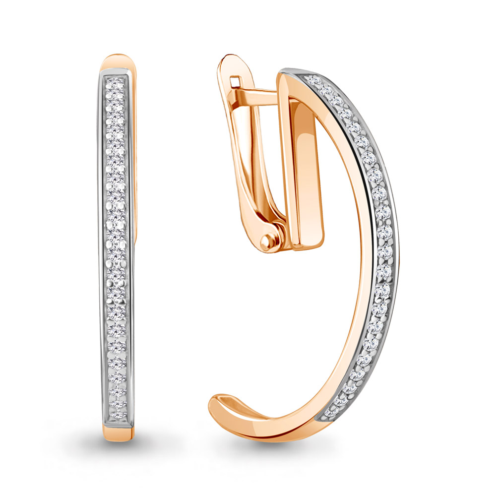 

Серьги из серебра с фианитом Aquamarine Aquamarine 49731А_925_з, 49731А_925_з