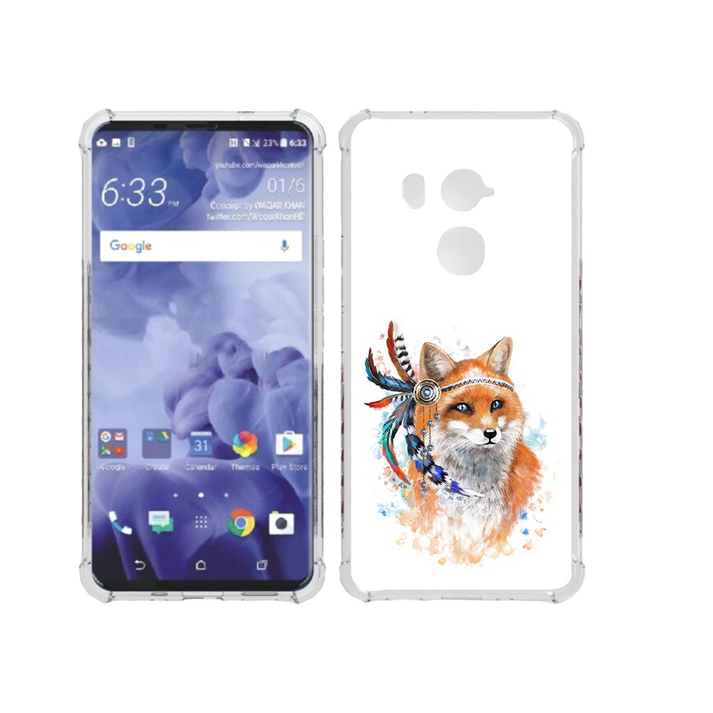 

Чехол MyPads Tocco для HTC U11 Plus инду лиса, Прозрачный, Tocco
