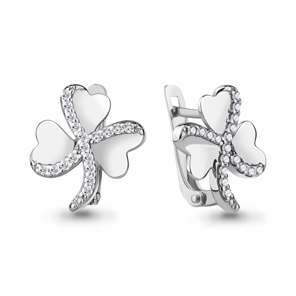 

Серьги из серебра с фианитом Aquamarine Aquamarine 49728А_925_р, 49728А_925_р