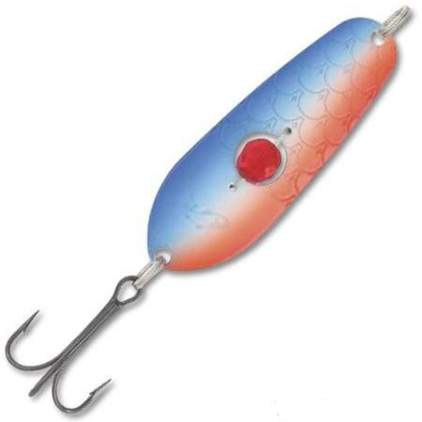

Блесна Kuusamo Rasanen 60/15 (бусинка) BLU/W-FR-S, UV, Голубой;красный