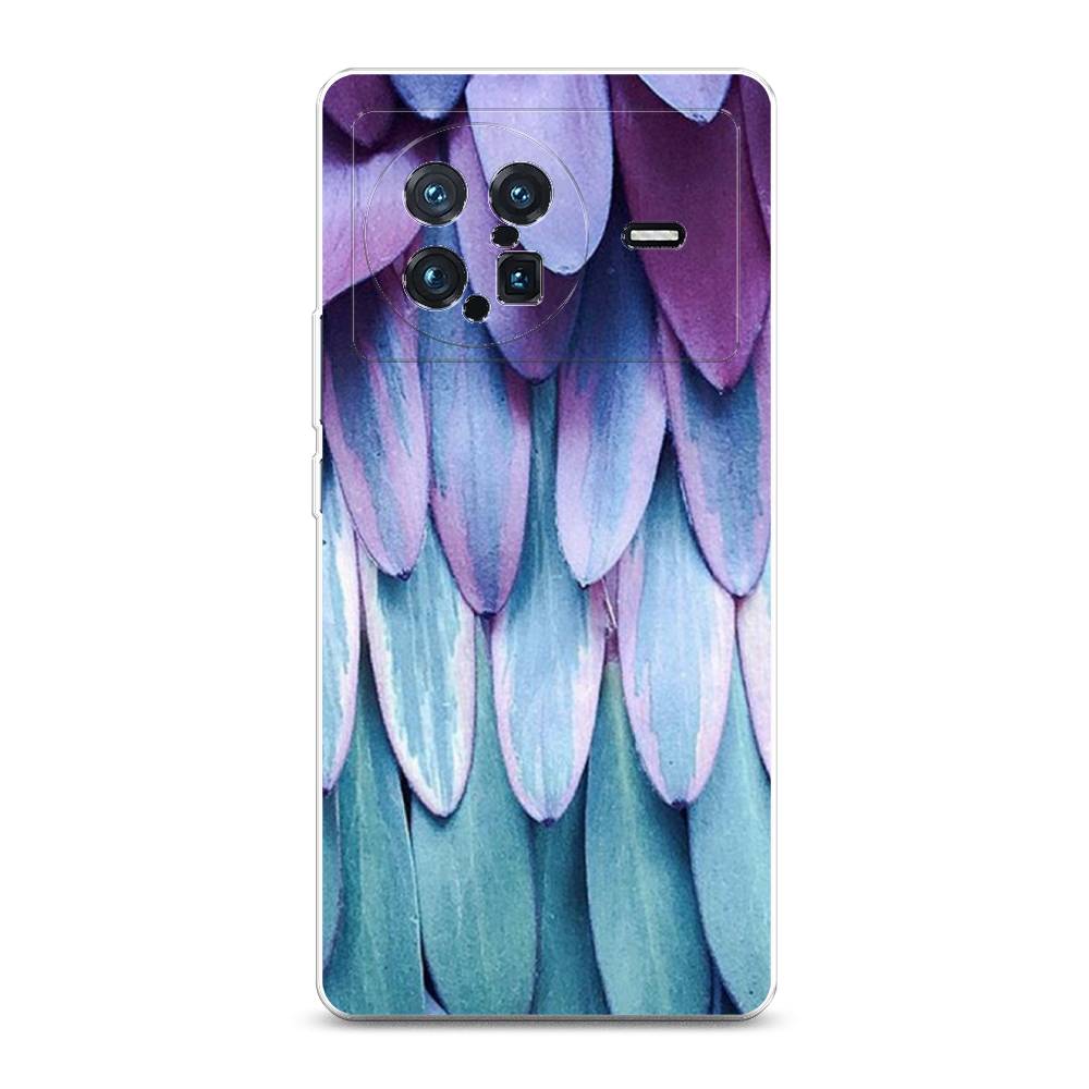 

Чехол на Vivo X Note "Синее перо", Фиолетовый;голубой, 266950-3