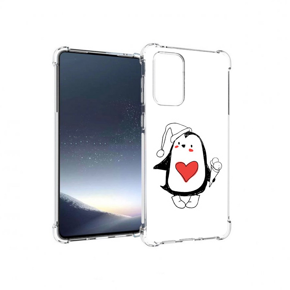 

Чехол MyPads Tocco для Samsung Galaxy A73 Пингвин с мороженым (PT226913.548.135), Прозрачный, Tocco