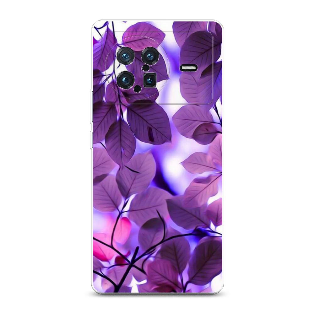 

Чехол на Vivo X Note "Сиреневые листики", Фиолетовый;голубой, 266950-2