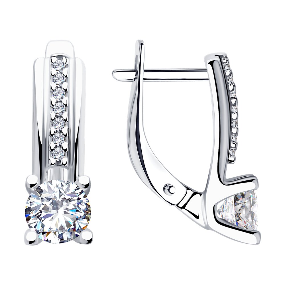

Серьги из серебра SOKOLOV 94025674, фианит, 94025674