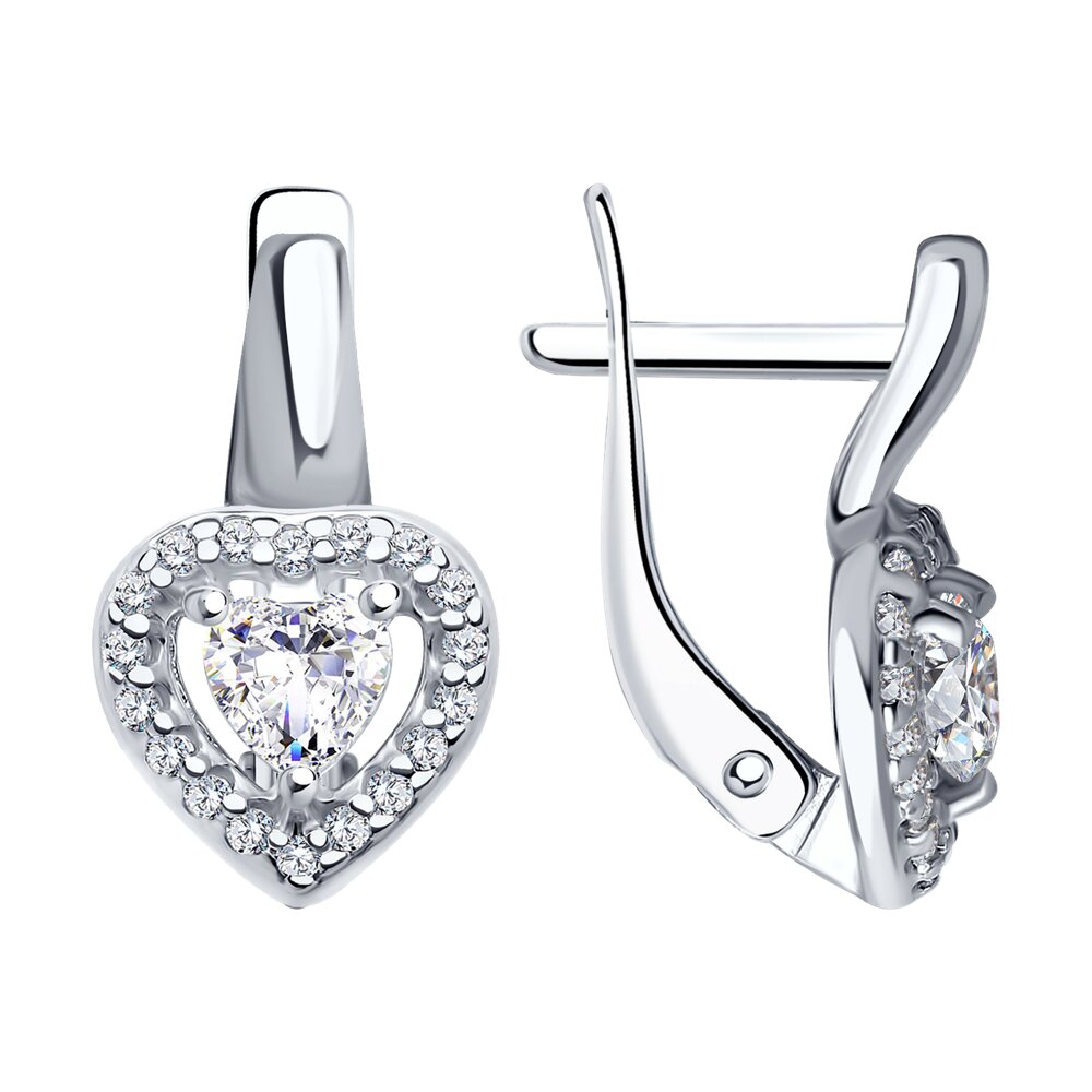 

Серьги из серебра с фианитом SOKOLOV 94025670, 94025670