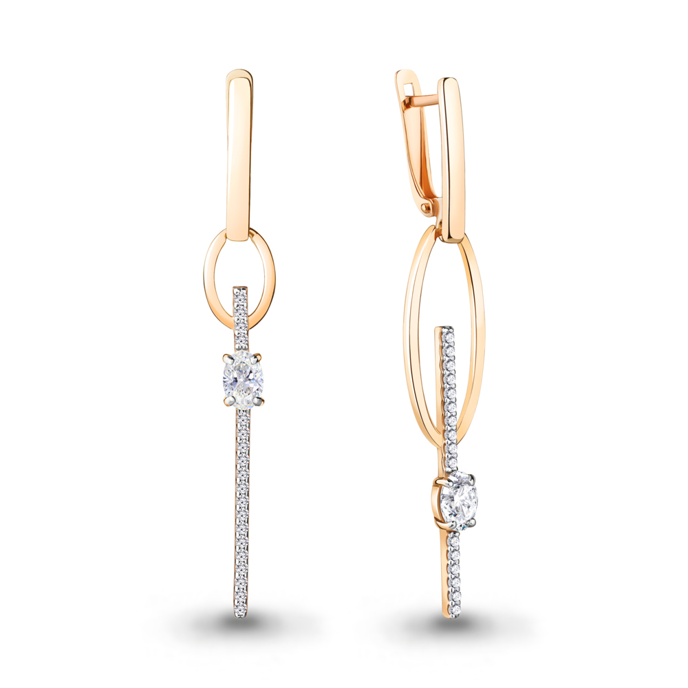 

Серьги из серебра с фианитом Aquamarine Aquamarine 49717А_925_з, 49717А_925_з