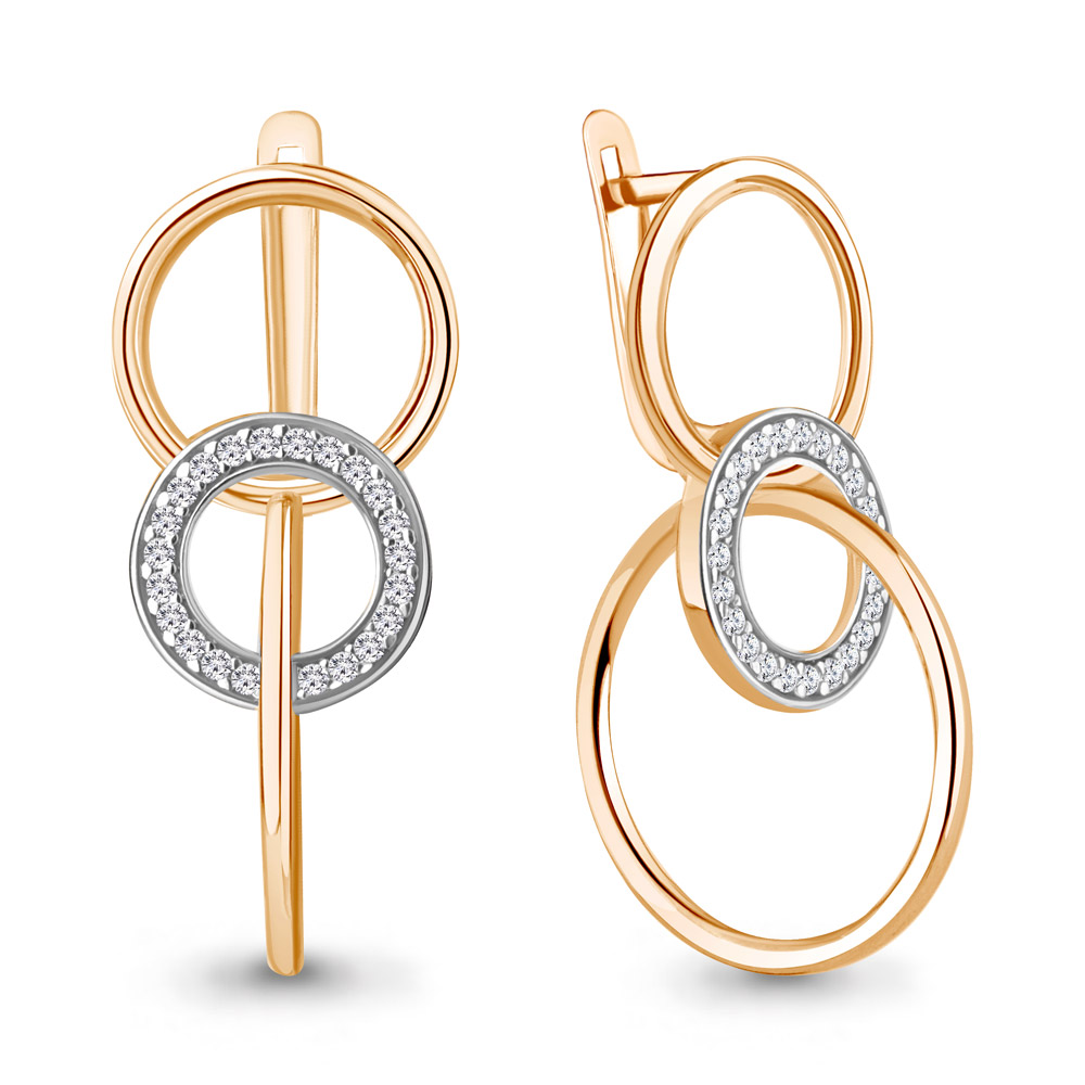 

Серьги из серебра с фианитом Aquamarine Aquamarine 49711А_925_з, 49711А_925_з