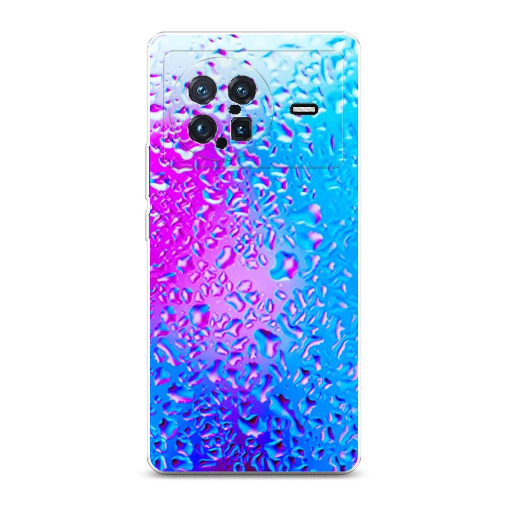 

Чехол на Vivo X Note "Капли на стекле", Голубой;розовый, 266950-3