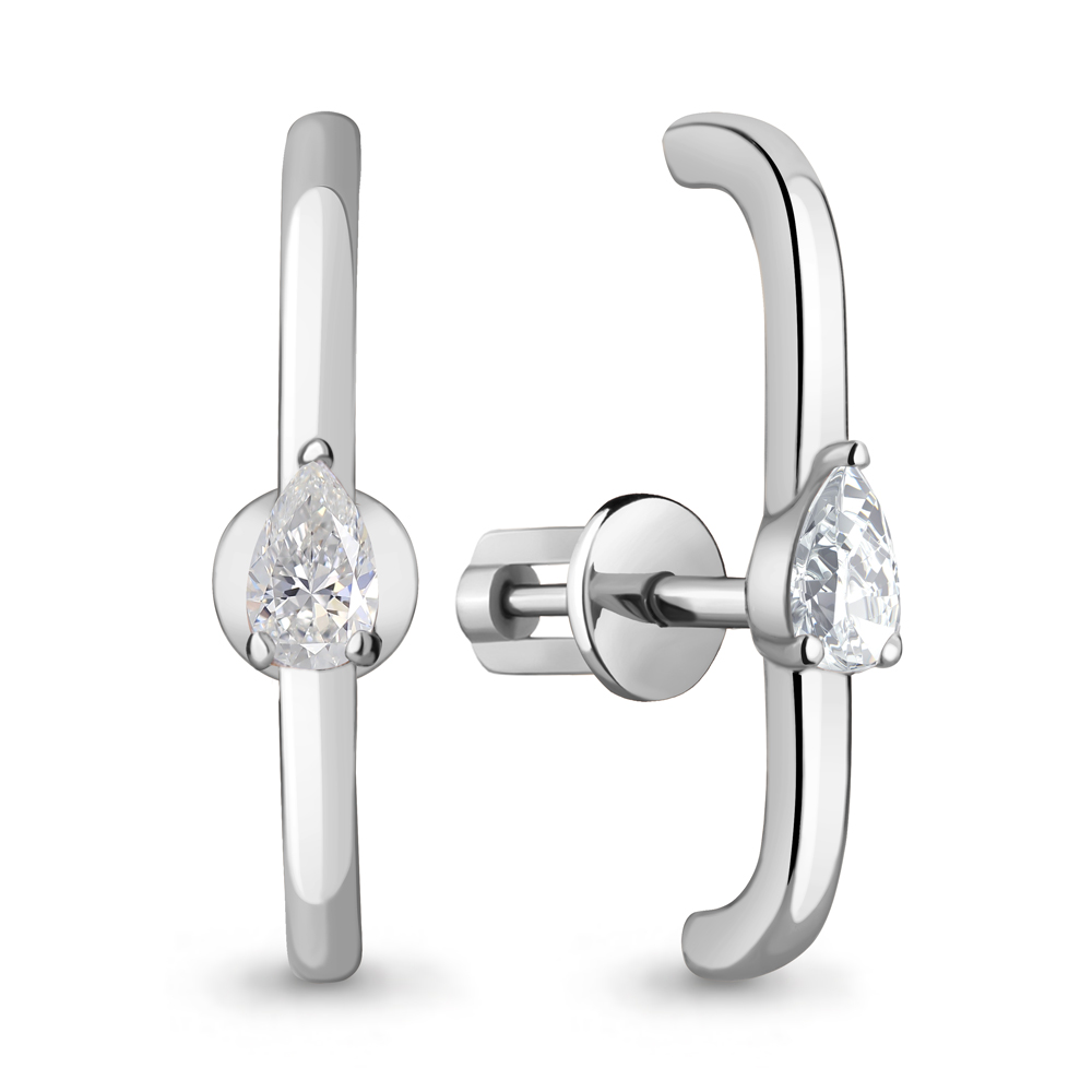 

Серьги из серебра с фианитом Aquamarine Aquamarine 49707_925_р, 49707_925_р