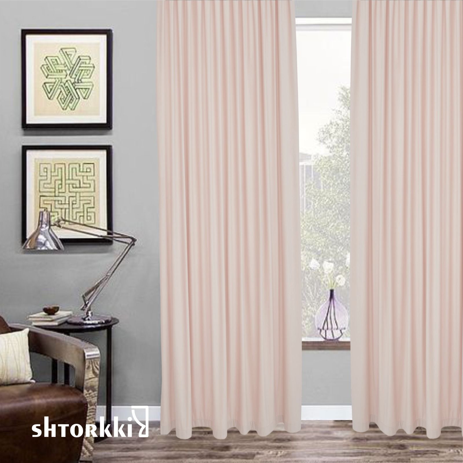 

Шторы интерьерные Shtorkki бархат Pink 175х254 см, IB-91