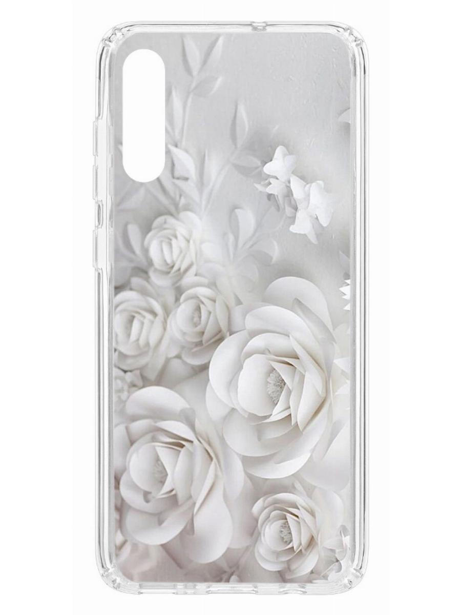 фото Чехол на samsung galaxy a70 2019 kruche print white roses кruче