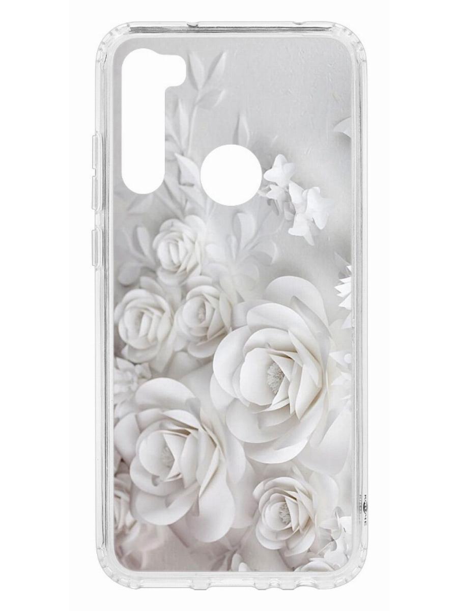 фото Чехол на xiaomi redmi note 8t kruche print white roses кruче