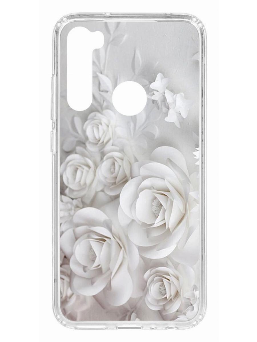 фото Чехол на xiaomi redmi note 8 kruche print white roses кruче