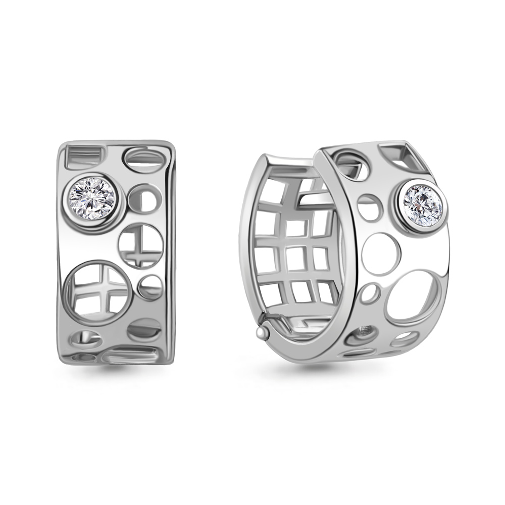 

Серьги из серебра с фианитом Aquamarine Aquamarine 49700А_925_р, 49700А_925_р