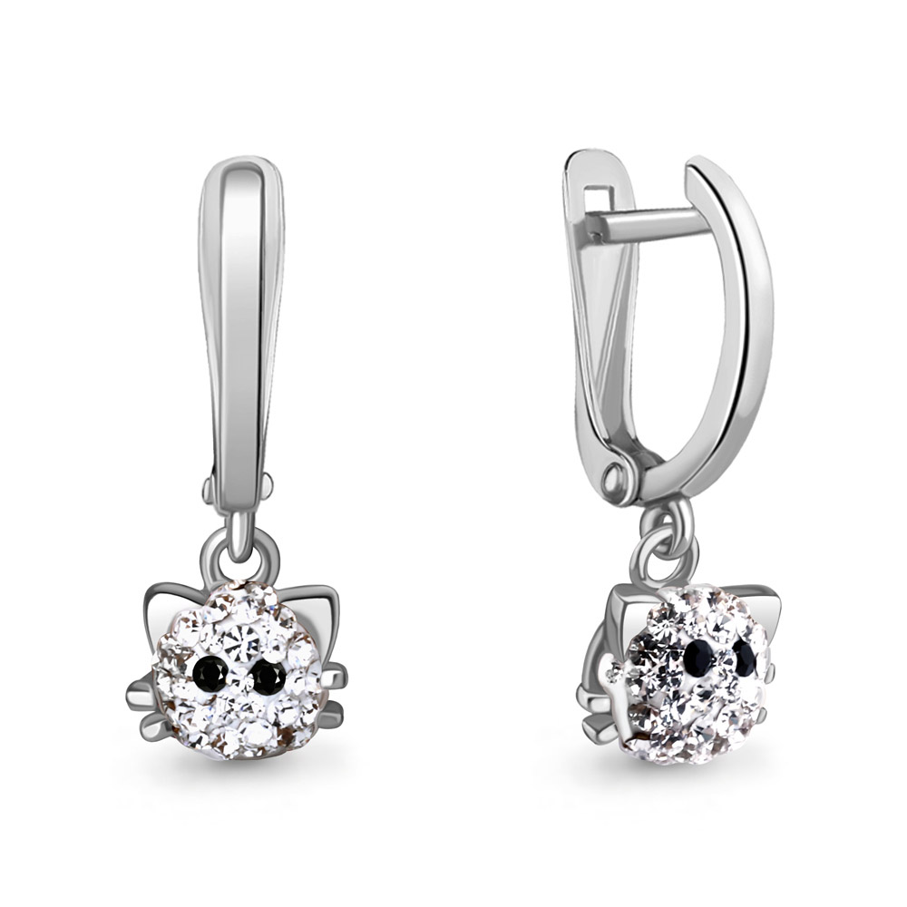 

Серьги из серебра со стеклом Aquamarine Aquamarine 49558Ч_925_р, 49558Ч_925_р