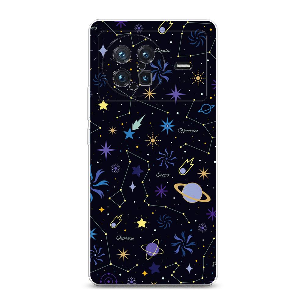 

Чехол на Vivo X Note "Цветной космос", Желтый, 266950-2