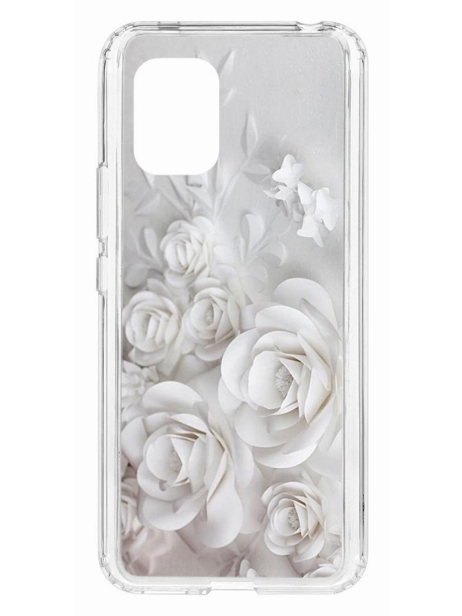 фото Чехол на xiaomi mi 10 lite kruche print white roses кruче