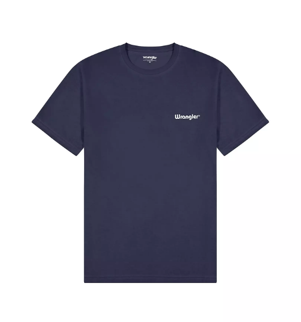 

Футболка мужская Wrangler Logo Tee 112350524 синяя 2XL, Синий, Logo Tee