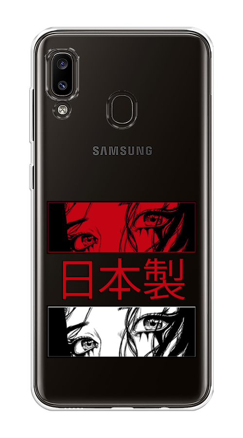 

Чехол на Samsung Galaxy A30 "Аниме глаза манга", Красный;белый;черный, 27550-4