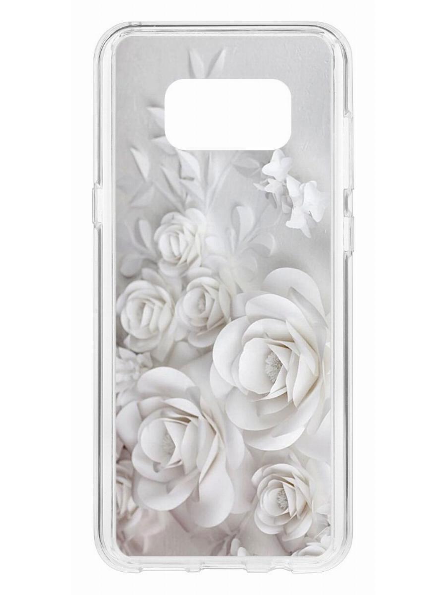 фото Чехол на samsung galaxy s8 plus kruche print white roses кruче