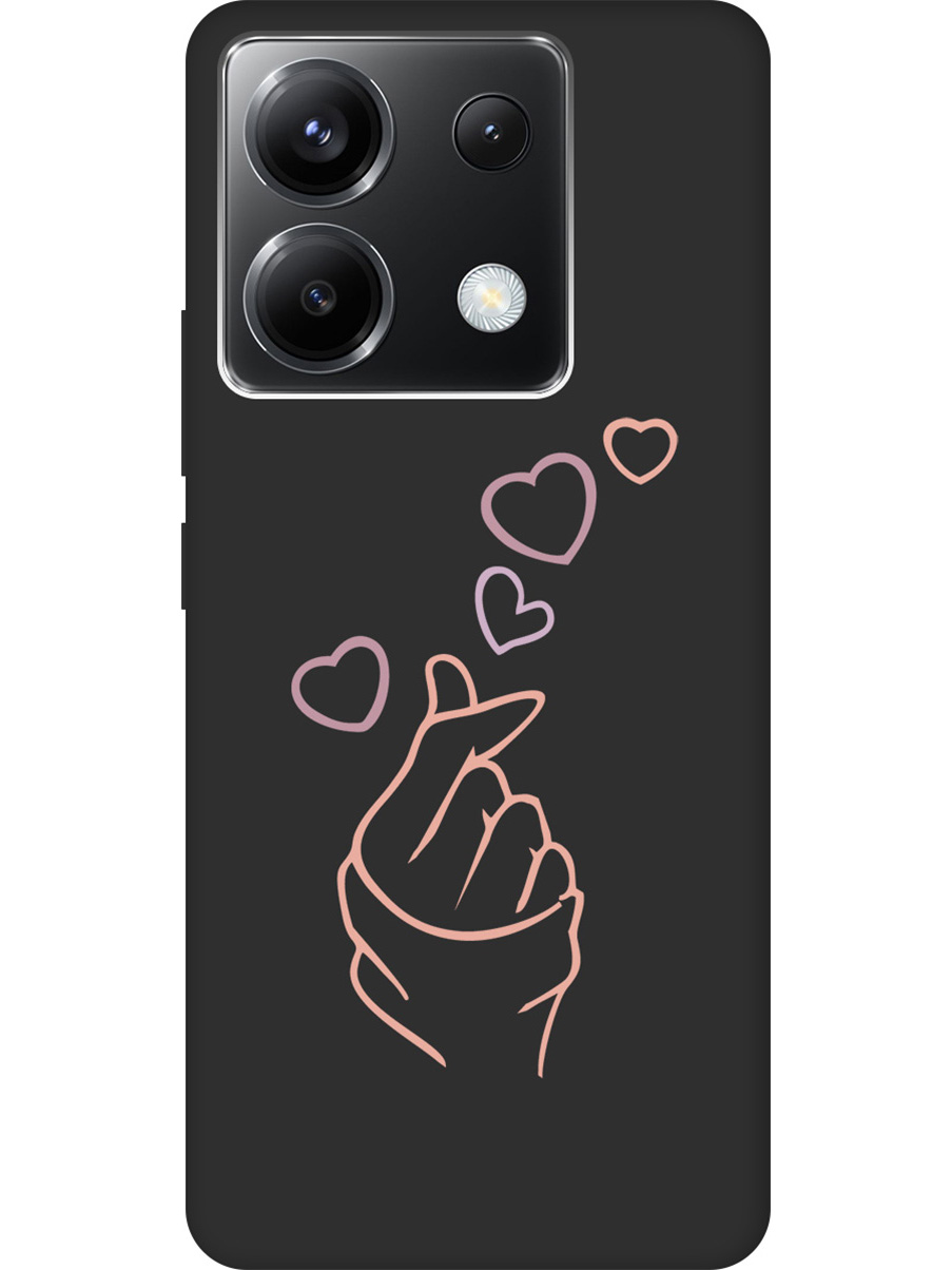

Чехол на Xiaomi Redmi Note 13 Pro 5G / Poco X6 5G "K-Heart" Soft Touch черный, Черный;розовый;фиолетовый, 20012105