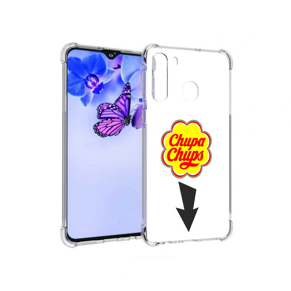 

Чехол MyPads Tocco для Samsung Galaxy A21 чупа чупс (PT226904.547.694), Прозрачный, Tocco