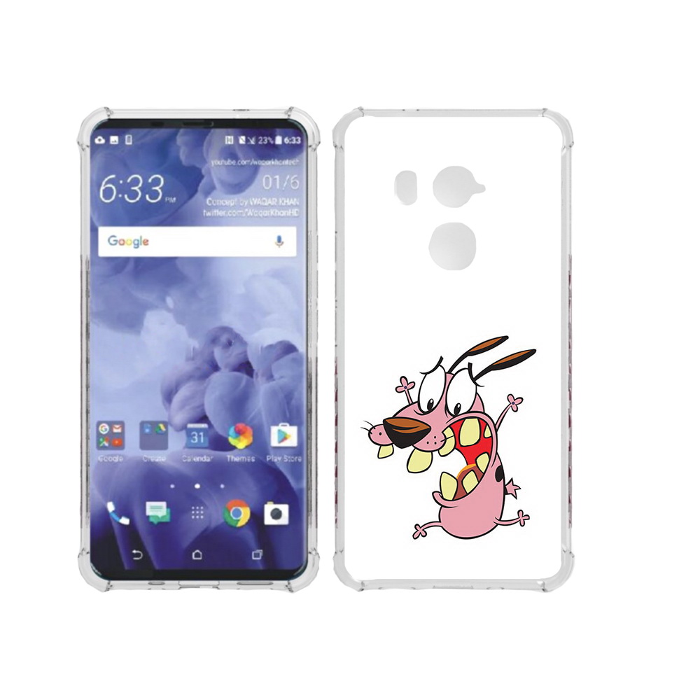 

Чехол MyPads Tocco для HTC U11 Plus зубастый бобик, Прозрачный, Tocco