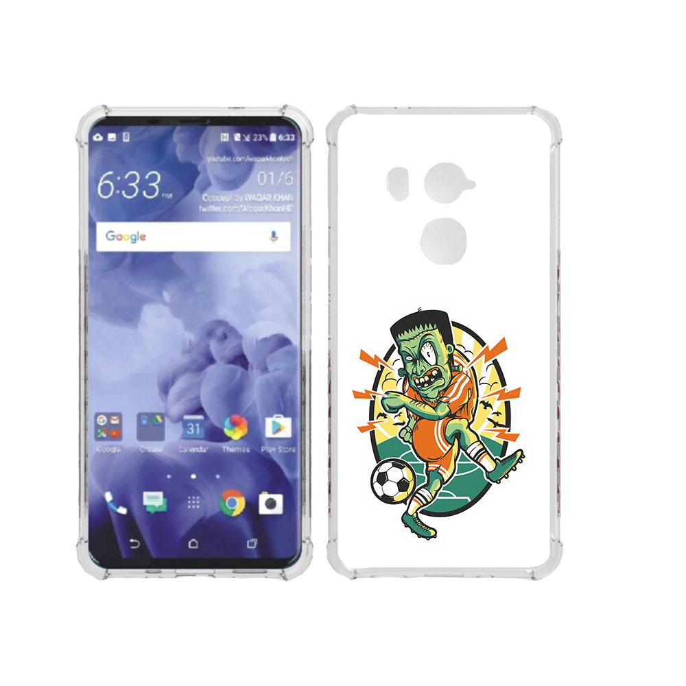 

Чехол MyPads Tocco для HTC U11 Plus зомби футболист, Прозрачный, Tocco