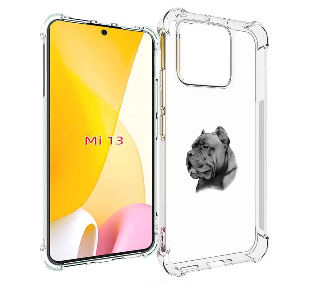 

Чехол MyPads грозный бульдог для Xiaomi 13, Прозрачный, Tocco