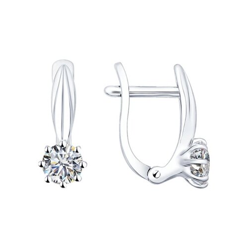 

Серьги из серебра с фианитом SOKOLOV 94025656, 94025656