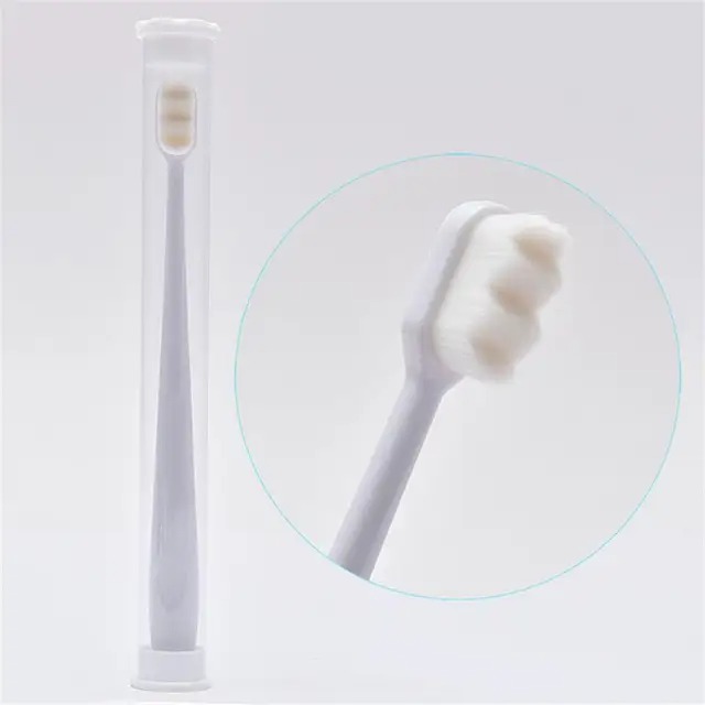 Зубная щетка ForAll 10000+ с волнистой щетиной, белая, 9 шт