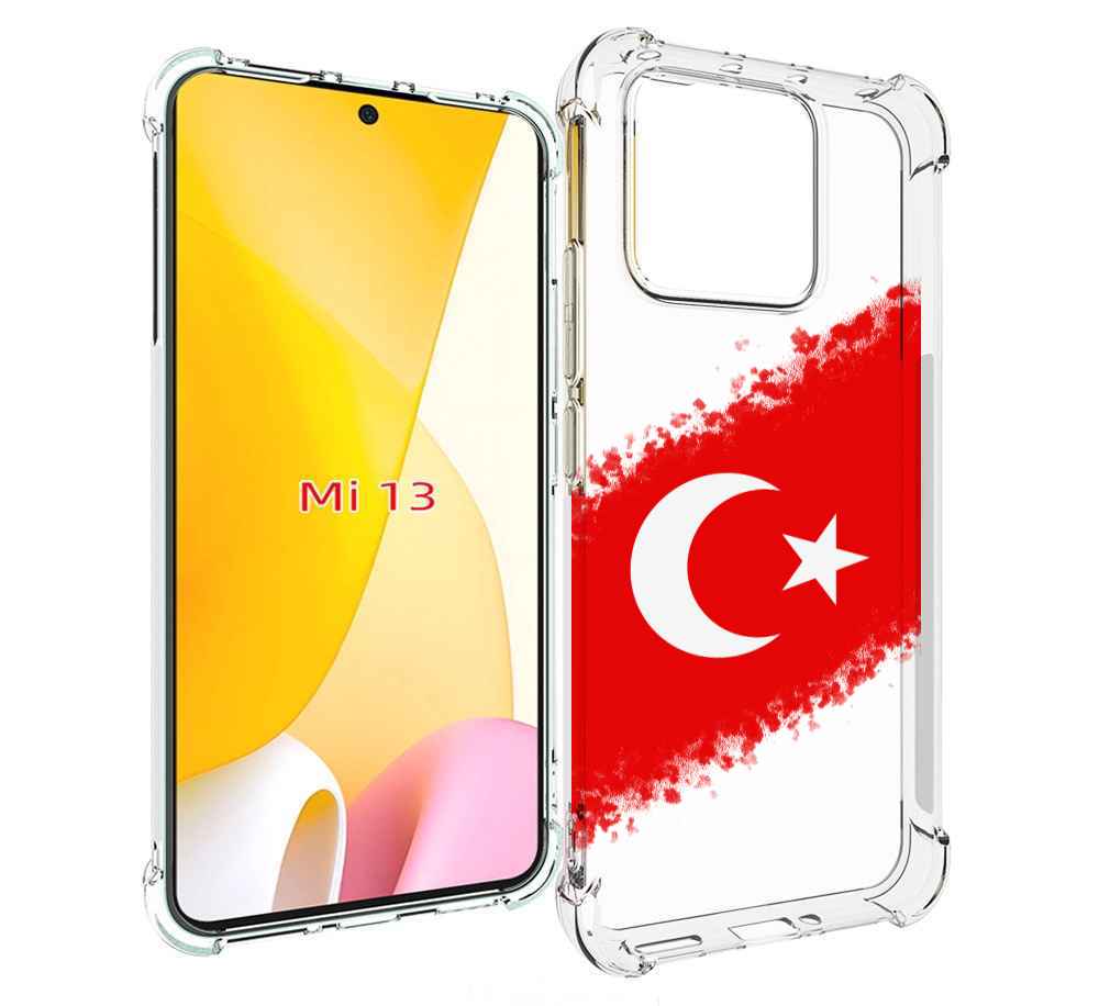 

Чехол MyPads флаг Турции для Xiaomi 13, Прозрачный, Tocco