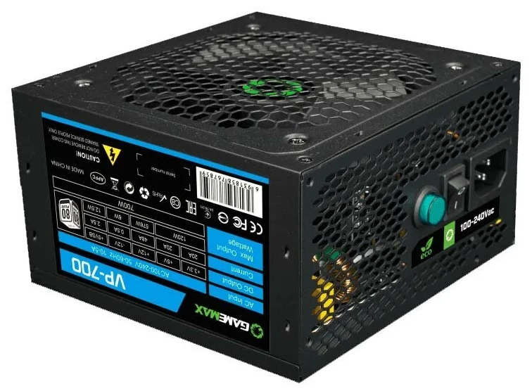 

Блок питания GAMEMAX VP-700 700W, Черный, VP-700