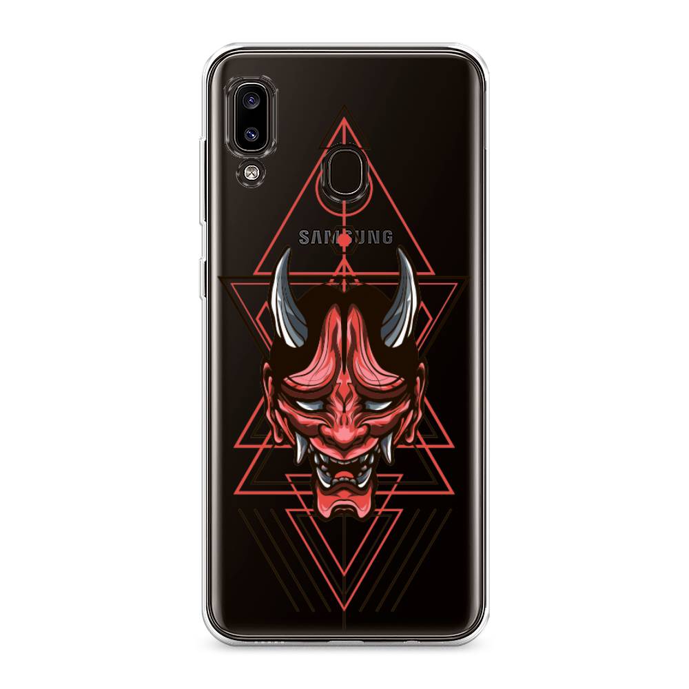 

Чехол на Samsung Galaxy A30 "Hanya Oni mask", Серый;красный;черный, 27550-4