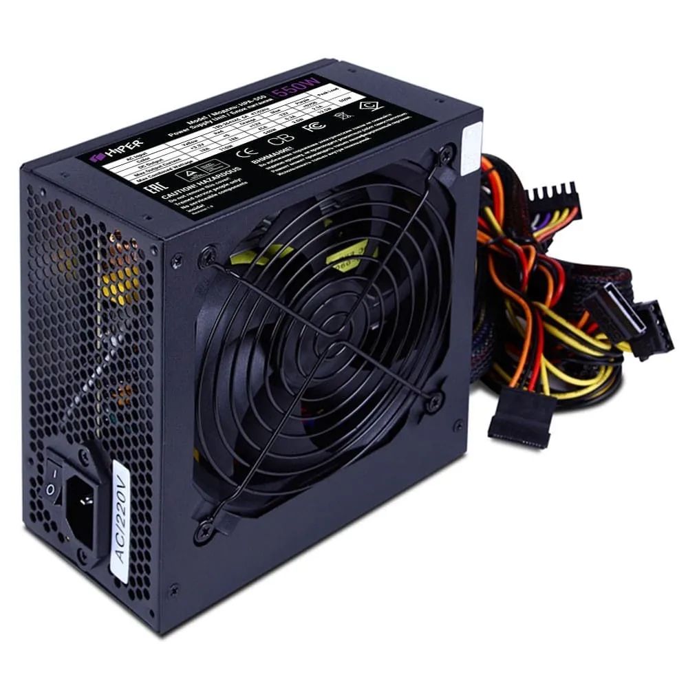 

Блок питания HIPER HPA-550 550W, Черный, HPA-550
