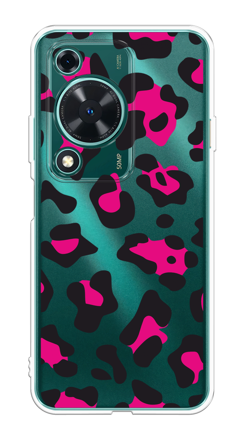 

Чехол на Huawei Nova Y72 "Pink cow spots", Черный;розовый, 6123650-1