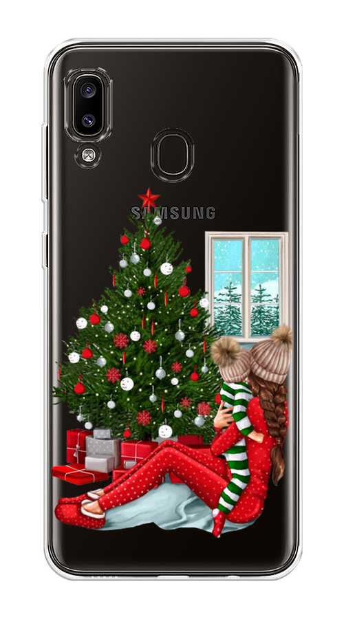 

Чехол на Samsung Galaxy A30 "Новый год с мамой", Красный;зеленый;голубой, 27550-6