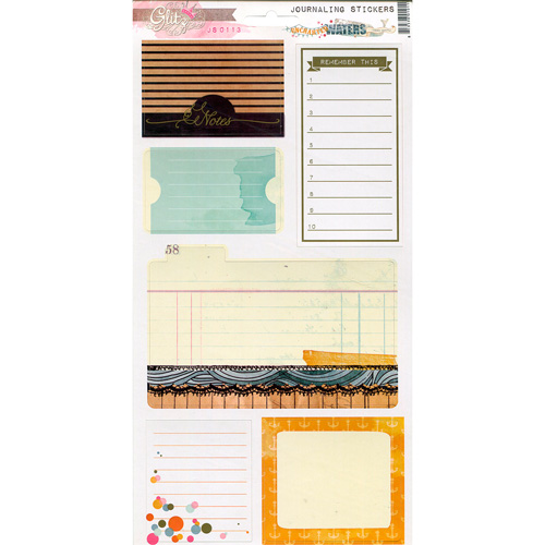 

JS0113 Стикеры 15*27см GLITZ JOURNALING UNCHARTED WATERS